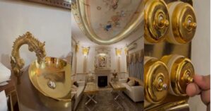 इंदौर के इस ठेकेदार ने बड़े-बड़े रईसों को पीछे छोड़ा, स्विच बोर्ड से लेकर वॉश बेसिन में लगवाया 24 कैरेट सोना! VIDEO वायरल