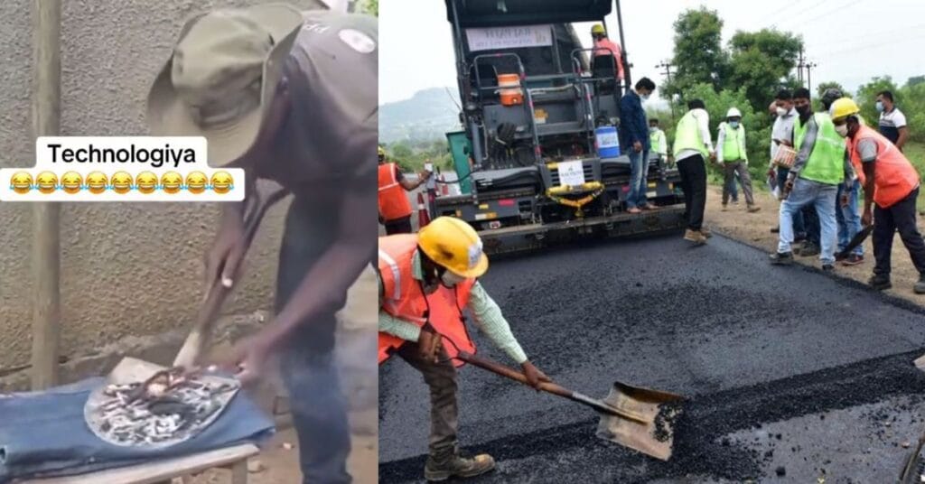 सड़क बनाने वाले इस शख्स ने लगाया गजब का दिमाग, कपड़ों पर प्रेस करने के लिए बना डाला देशी जुगाड़, VIDEO देखें
